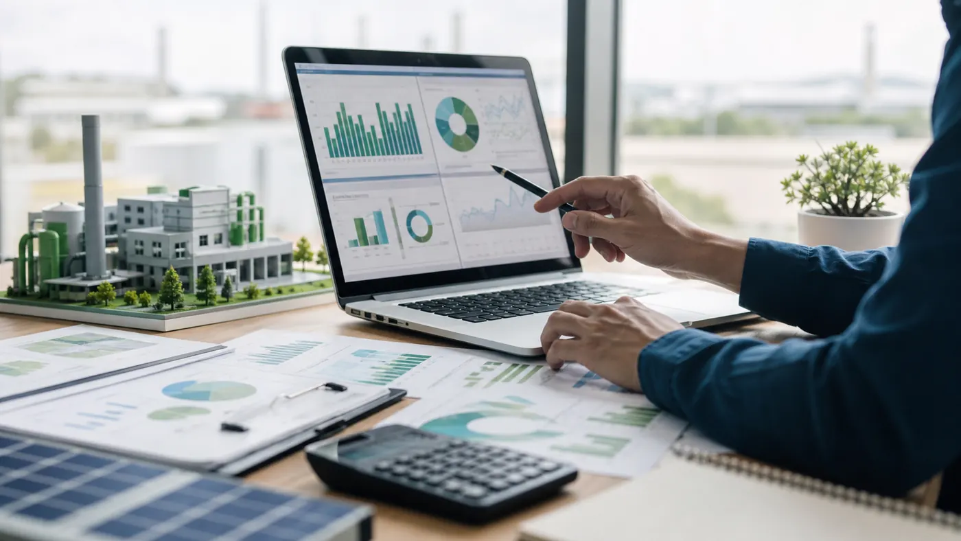 Informe y cálculo de huella de carbono para empresa con datos energéticos